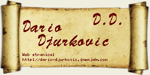 Dario Đurković vizit kartica